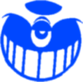 Blue version of the forkie icon (aka. Abusefag icon)