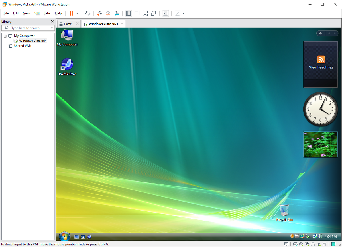 Vmware workstation xp