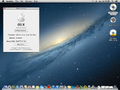 OS X 10.8.2 running on VM7