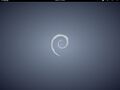 A Debian computer that has been logged into